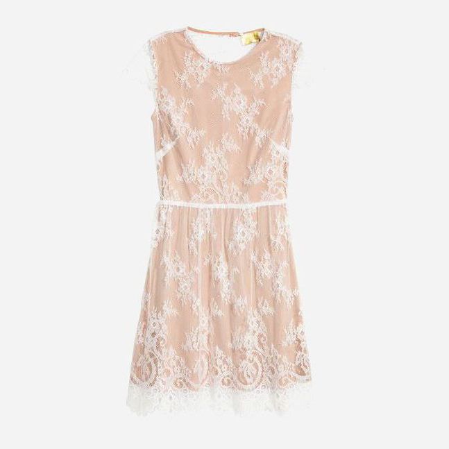 

Платье H&M 0497760-5  Бежевое, Платье H&M 0497760-5 40 Бежевое