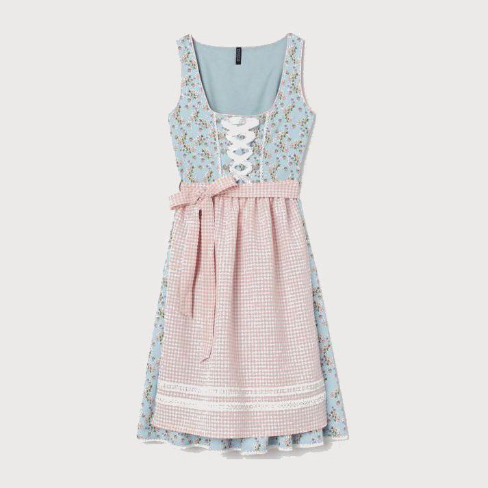 

Платье H&M 060740466 42 Голубое с розовым