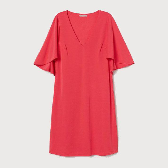 

Платье H&M 744044  Коралловое, Платье H&M 744044 36 Коралловое
