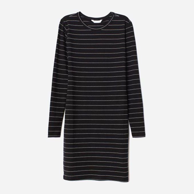 

Платье H&M 601-7311469 L Черное с белым