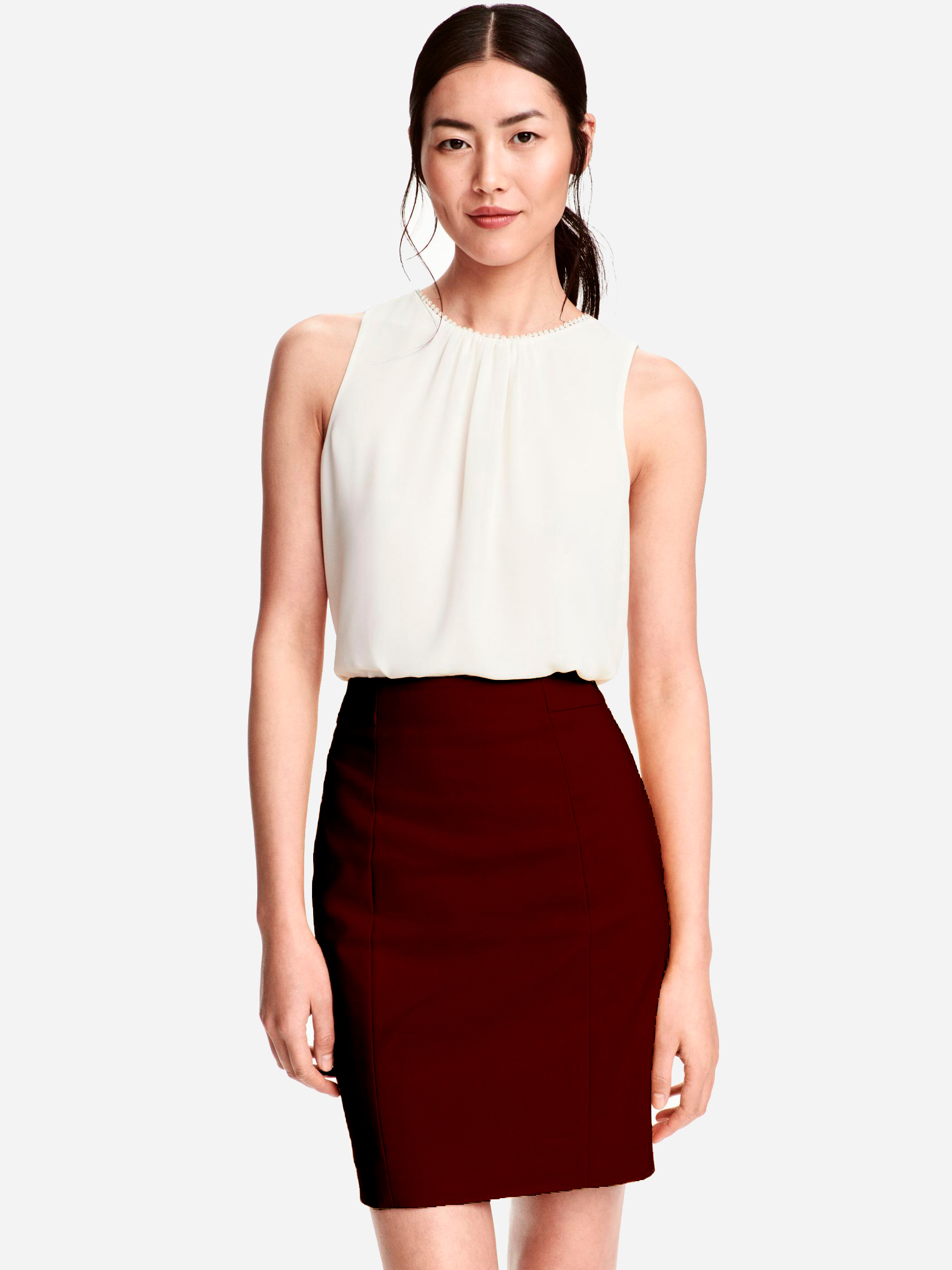 

Юбка H&M 1981768  Бордовая, Юбка H&M 1981768 34 Бордовая