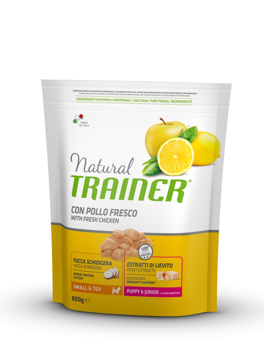 

Сухой корм для собак Trainer Natural Super Premium Puppy&Junior Mini 800 гр полноценный рацион для щенков мелких пород в возрасте от 1 до 10 месяцев