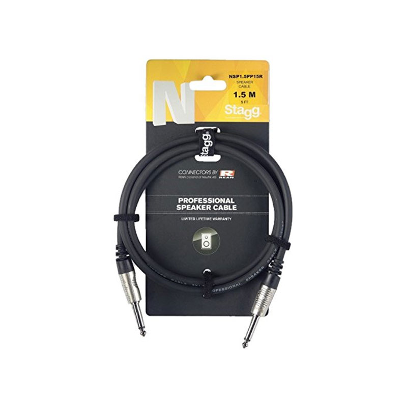 

Акустический кабель Jack 6.3 - Jack 6.3 1,5 м Stagg NSP1,5PP15R