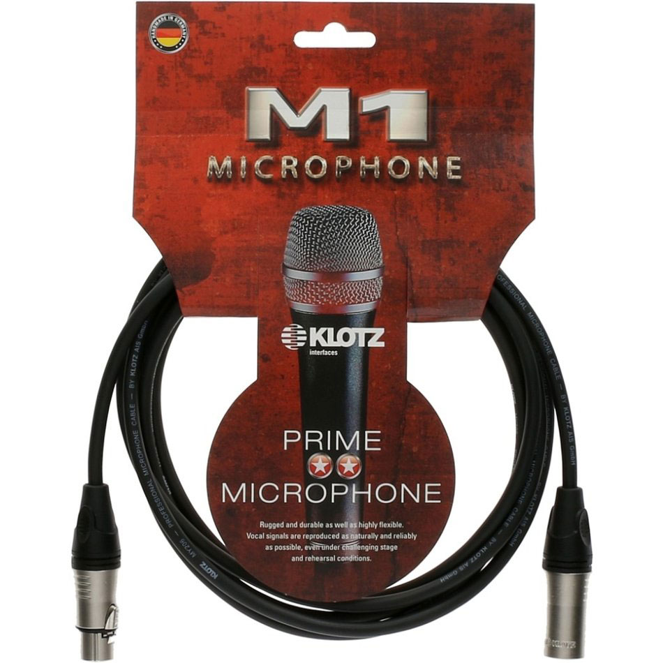 

Микрофонный кабель XLR Male — XLR Female 2 м KLOTZ M1K1FM0200