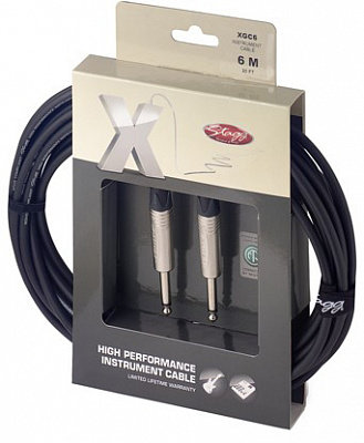 

Гитарный кабель Jack 6.3 - Jack 6.3 6 м Stagg XGC6