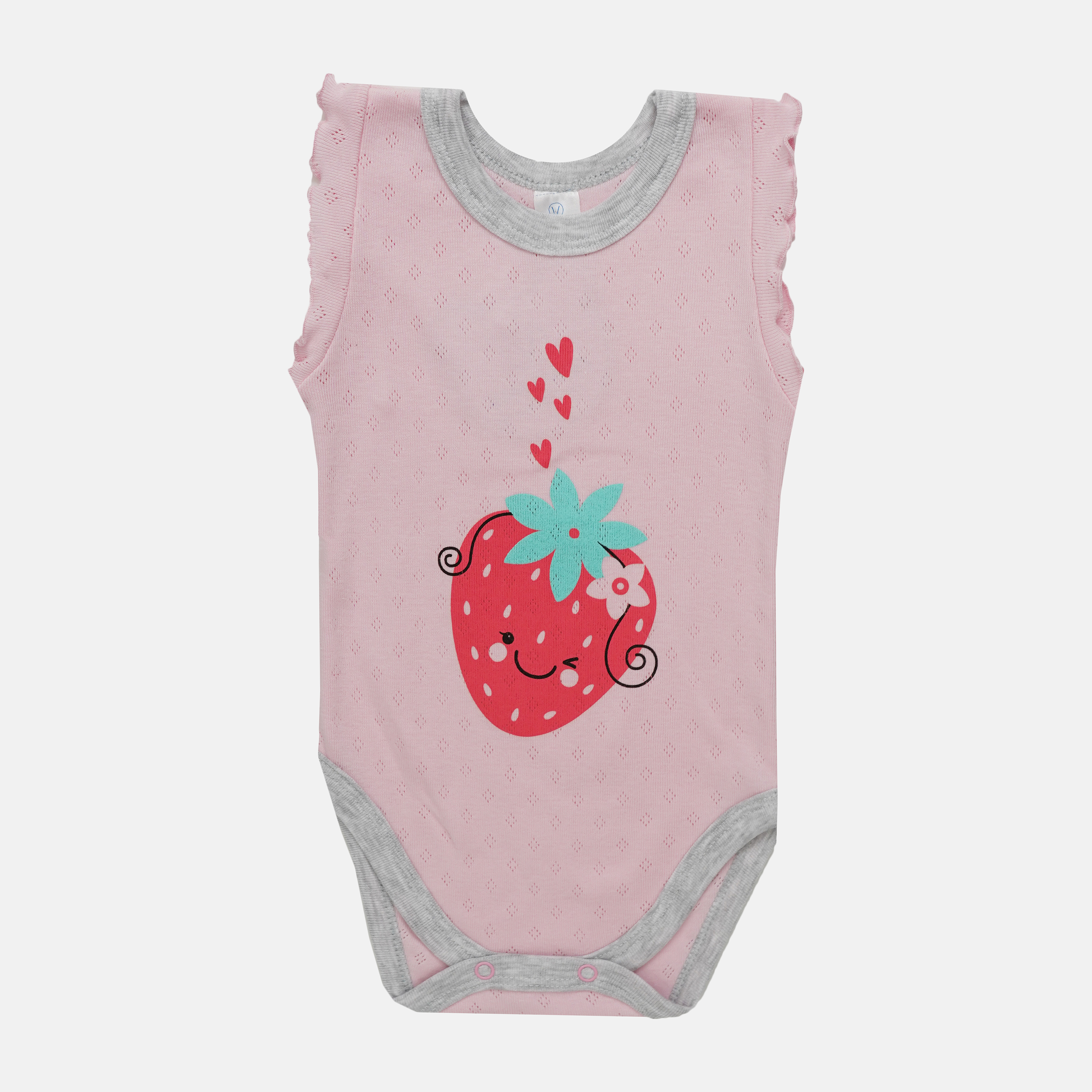 

Боди-майка Baby Veres Strawberry 102-5.37-1 68 см Розовая