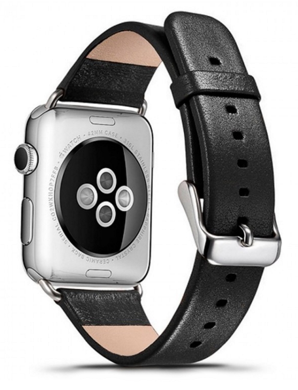 

Ремінець iCarer для смарт-годинника Apple iWatch Luxury 38 мм Чорний