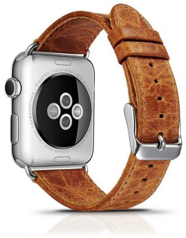 

Ремінець iCarer для смарт-годинника Apple iWatch Classic 42 мм Світло-коричневий