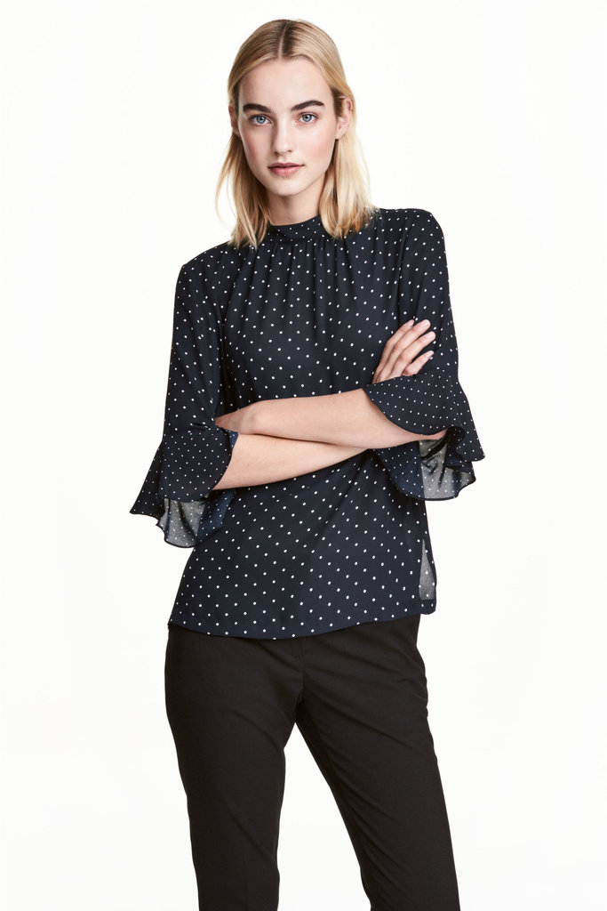 

Блуза H&M 0471976SK 32 т.синій з білим