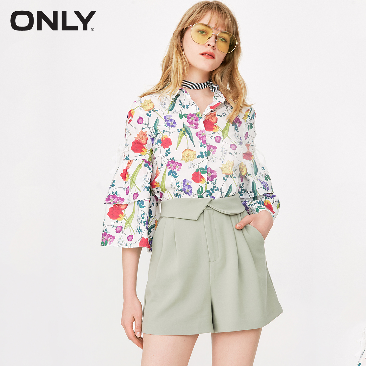 

Блуза Only 118131515H25 XS білий комб.