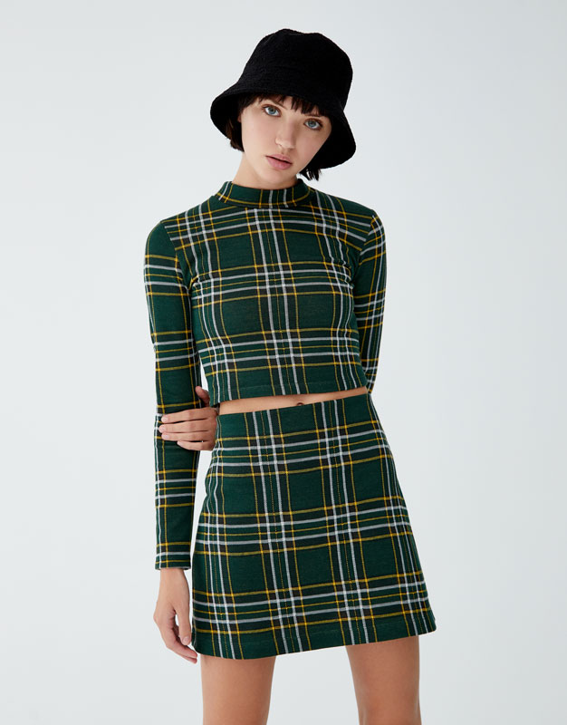 

юбка Pull&bear 9398/397/500 S зелений комб.