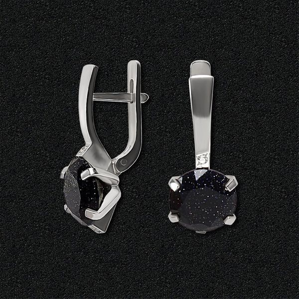 

Срібні сережки з фіанітами 2121night