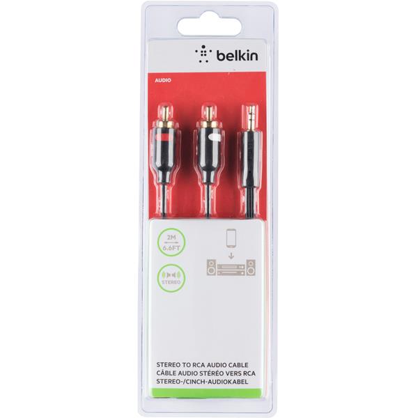 

Коммутационный кабель Mini Jack— 2хRCA 2 м Belkin