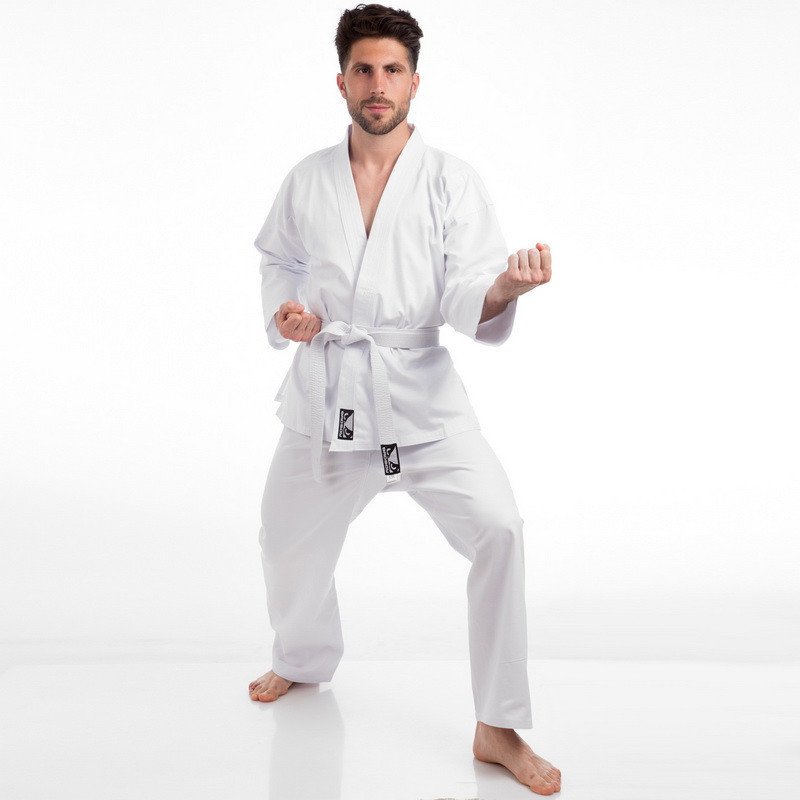 

Кимоно для карате BAD BOY Heroe 8191 белое 240г/м2 размер XL рост 170 см
