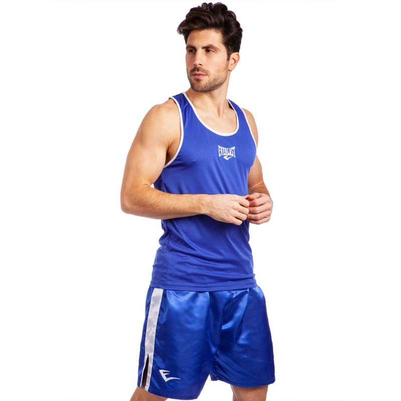 

Форма для бокса боксерская форма Everlast Heroe 6011 размер L (48-50) Blue-White
