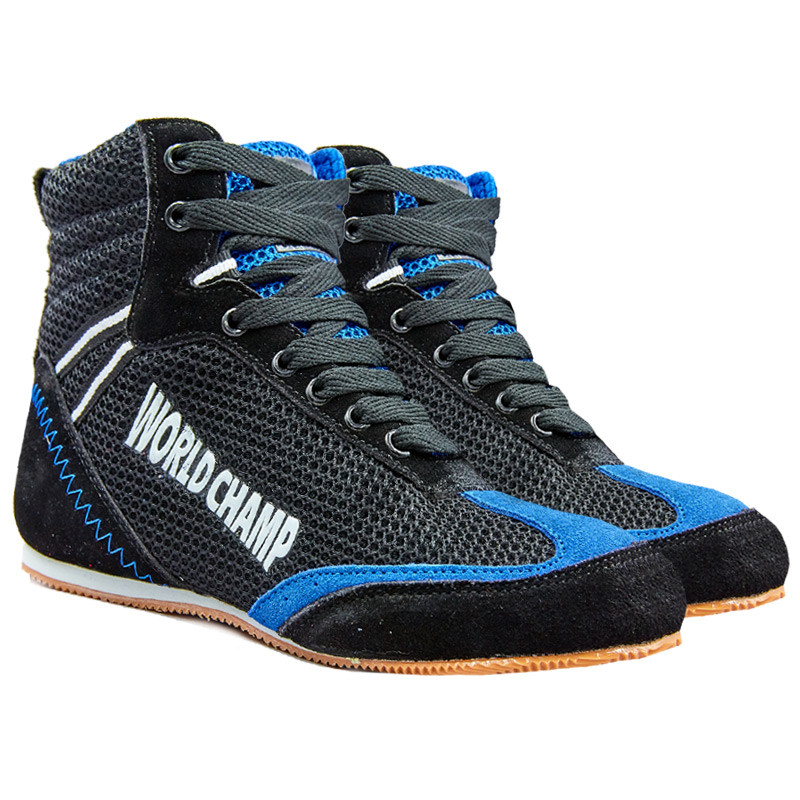 

Борцовки замшевые World Champ Sport Heroe WO-1524 размер 44 Black-Blue-White