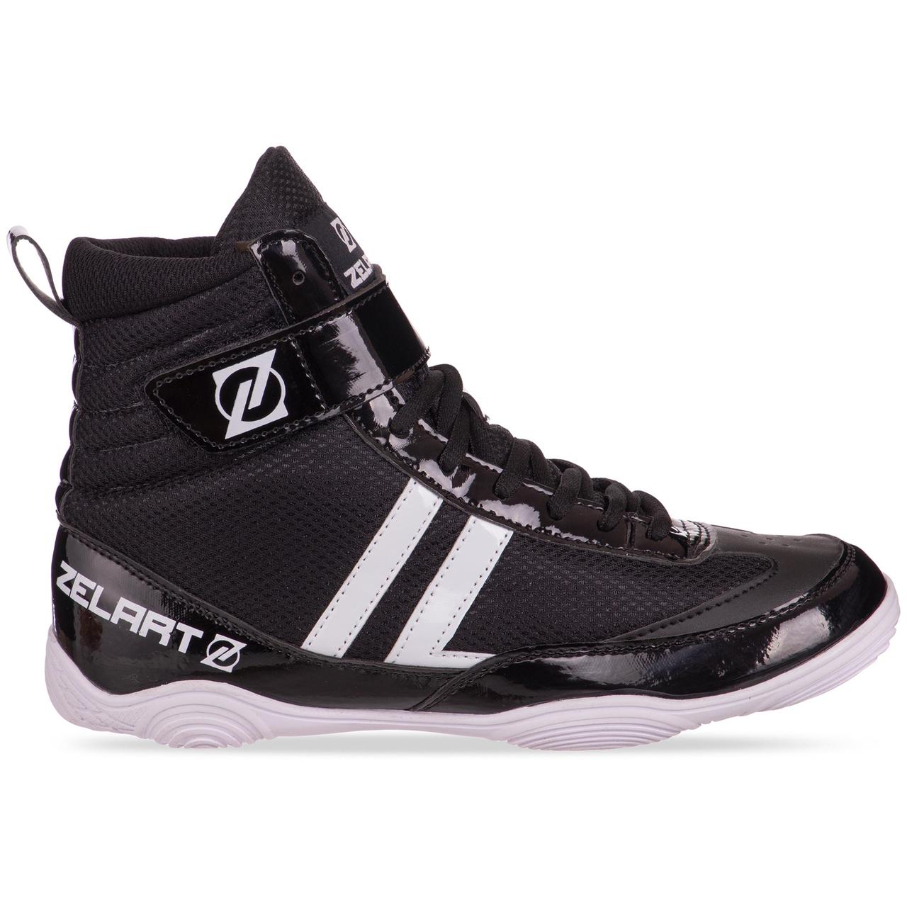 

Обувь для бокса боксерки замшевые Zelart Boxing Heroe BO-2301 размер 43 Black-White