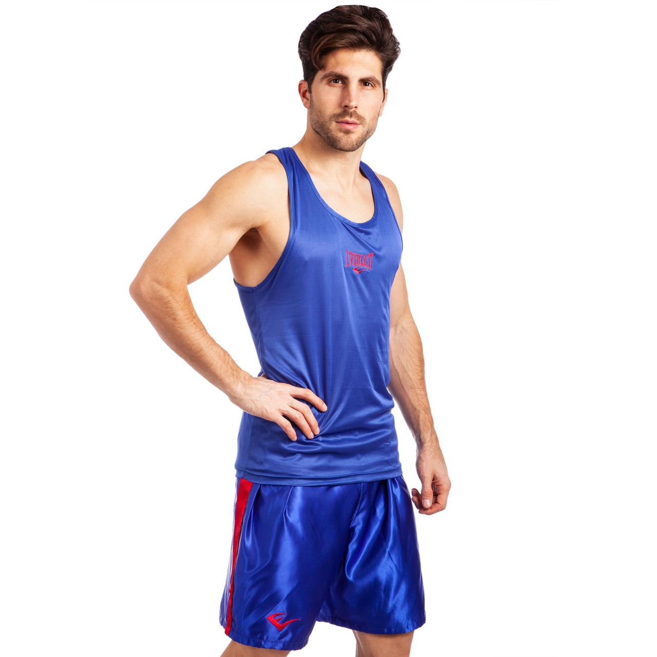 

Форма для бокса боксерская форма двусторонняя Everlast Heroe 6010 размер S (44-46) Blue-Red