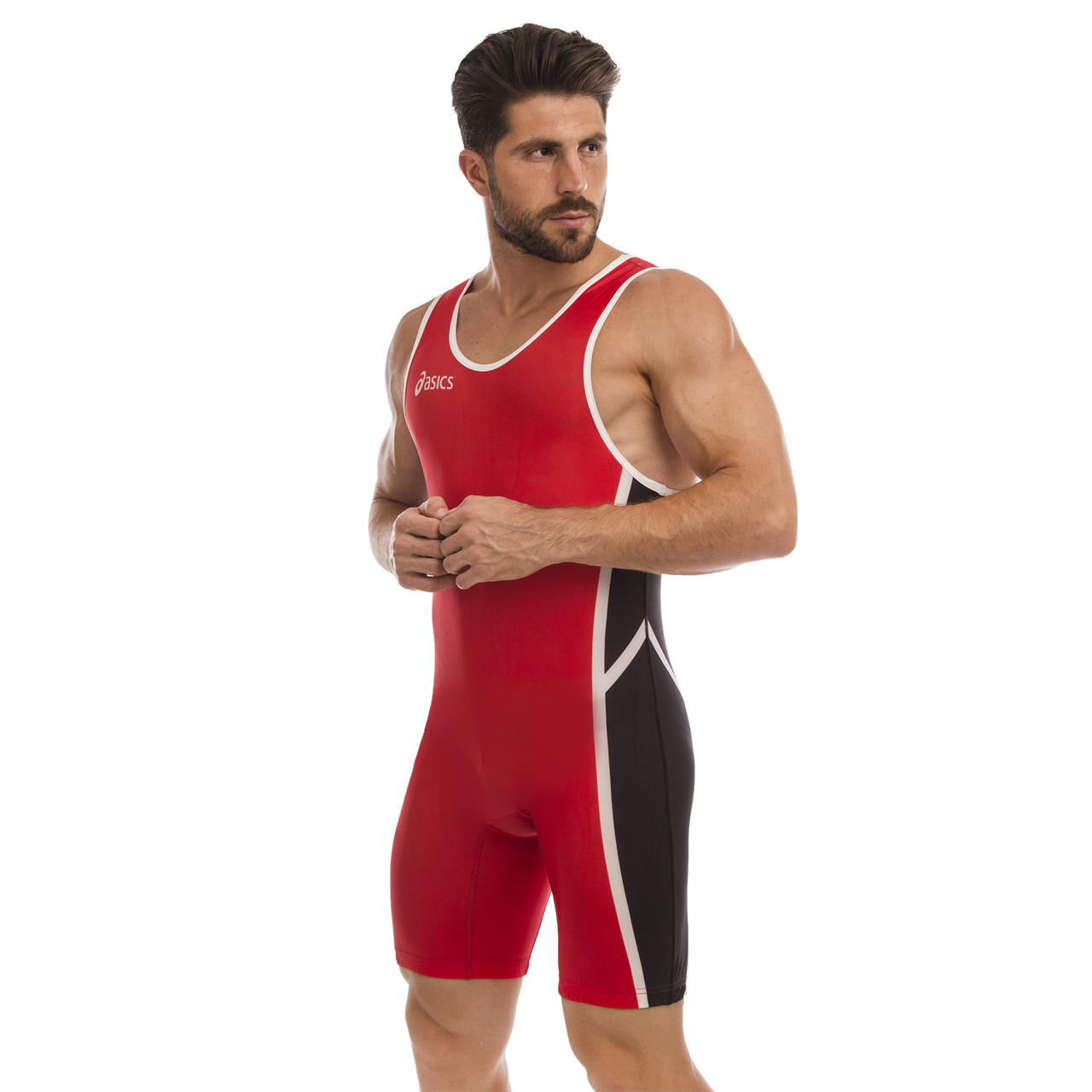 

Трико для борьбы борцовское трико Asics Heroe 5440 размер S (44-46) Red-Black