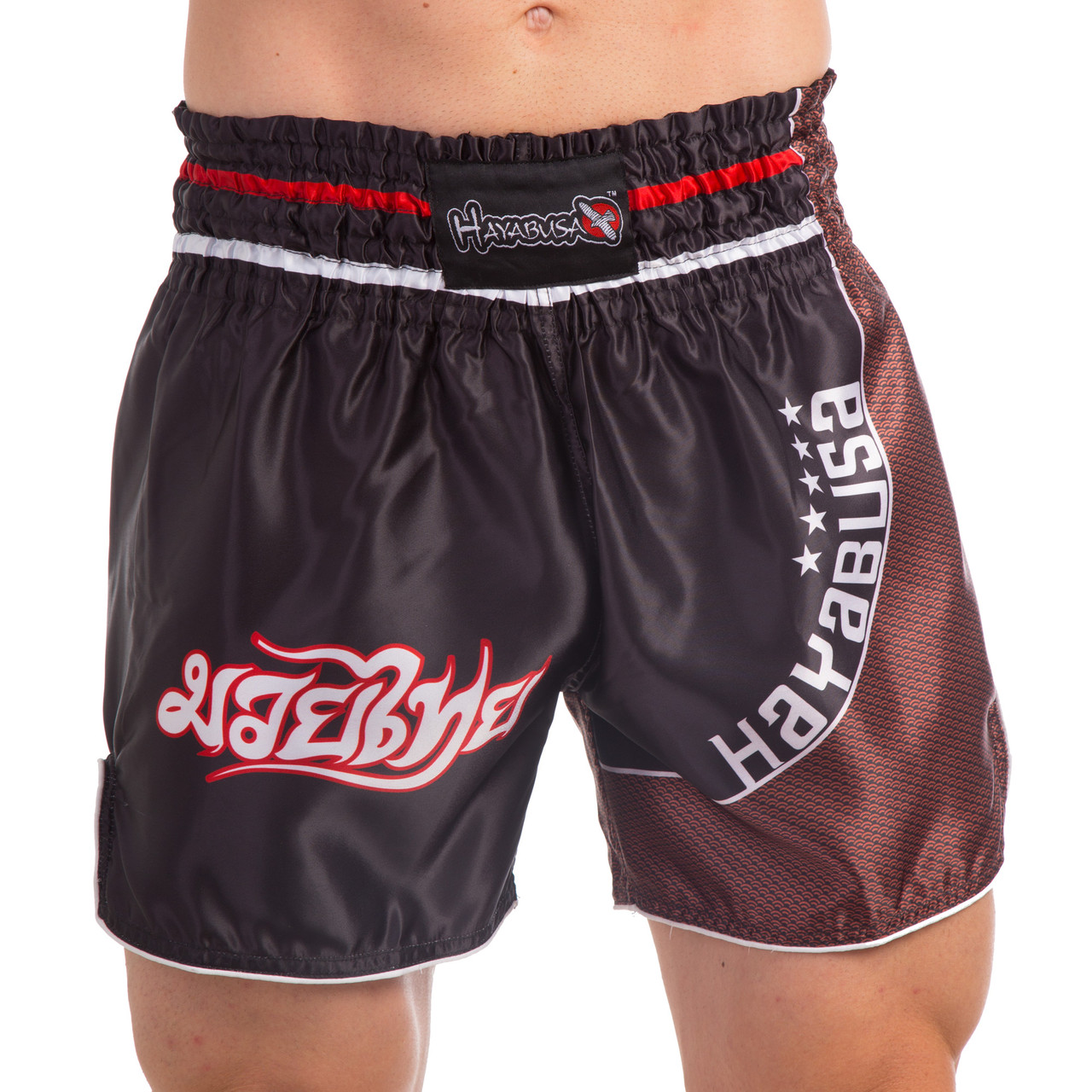 

Шорты для тайского бокса и кикбоксинга Hayabusa Loin Warrior Heroe 0240 размер M (46-48) Black-Brown