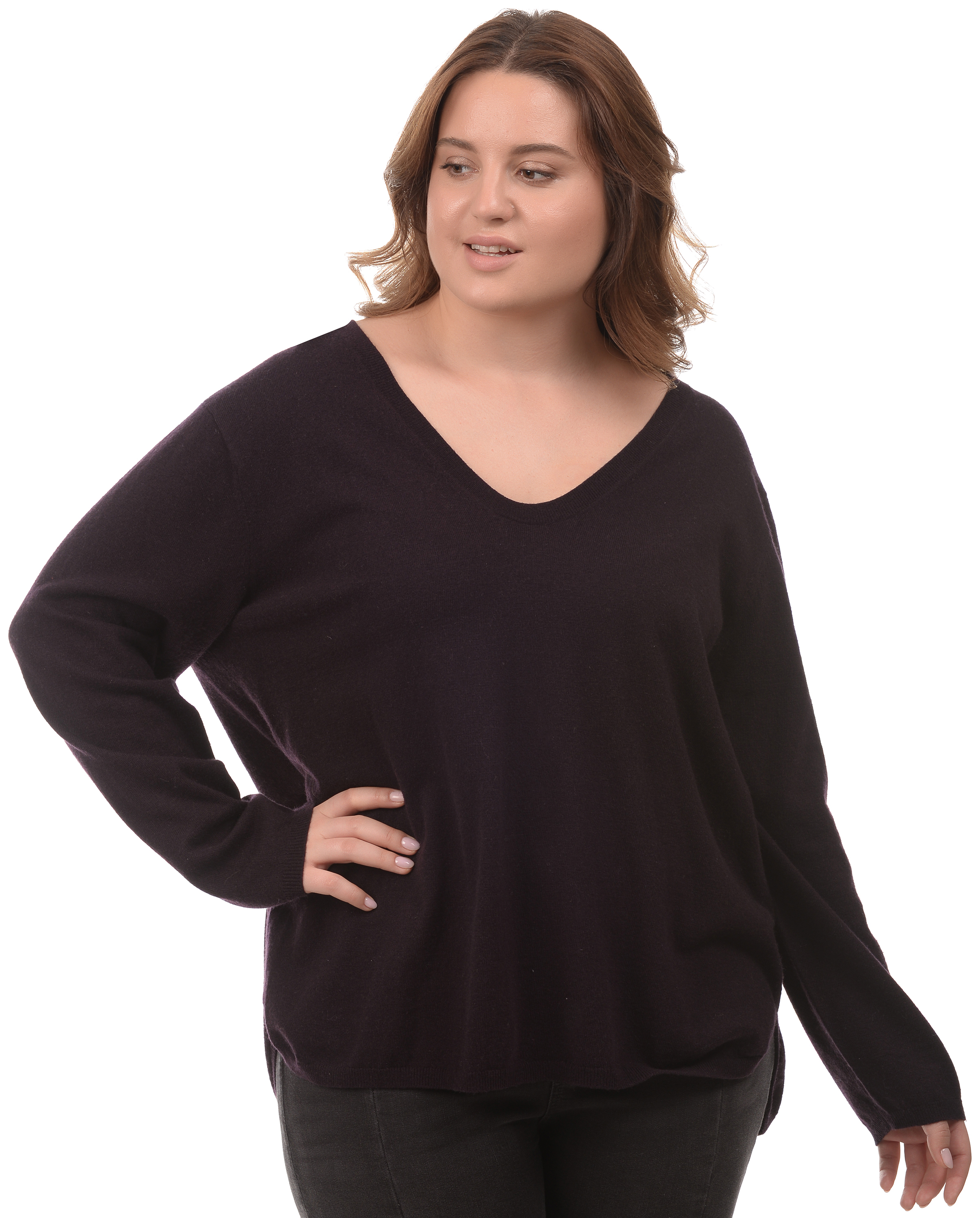 

Пуловер H&M 3hm03300215 XL Бордовый
