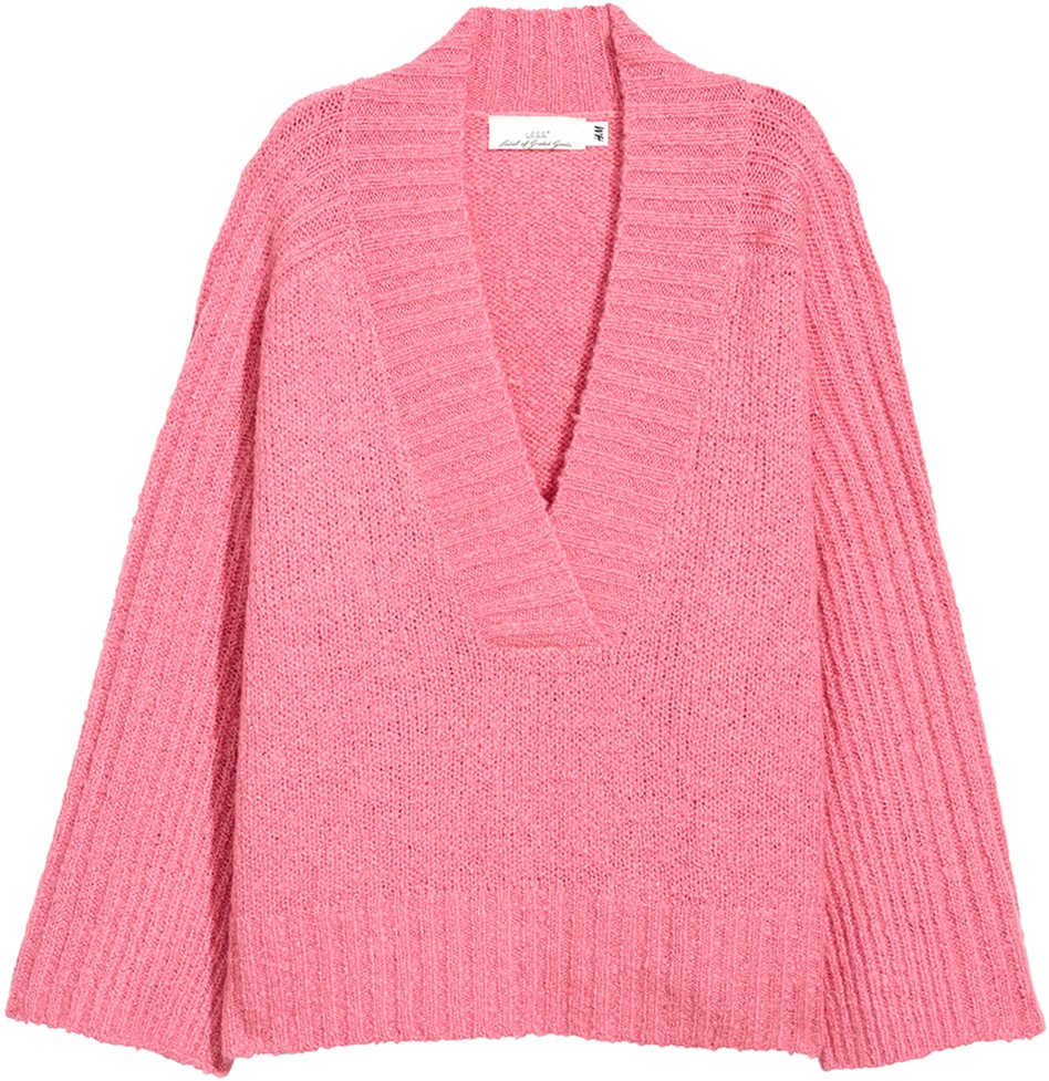 

Пуловер H&M 3hm03300252 M Розовый