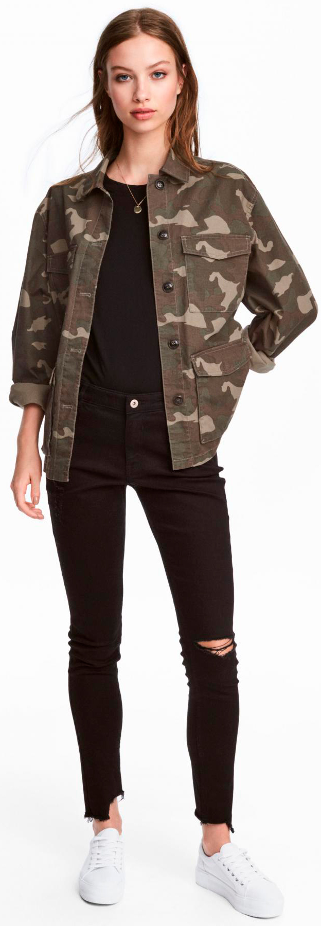 

Джинсы H&M 3hm04400016 40 Черные