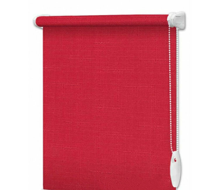 

Рулонная штора InterDiz 1275*1600 Лен 888 Бордовый открытого типа