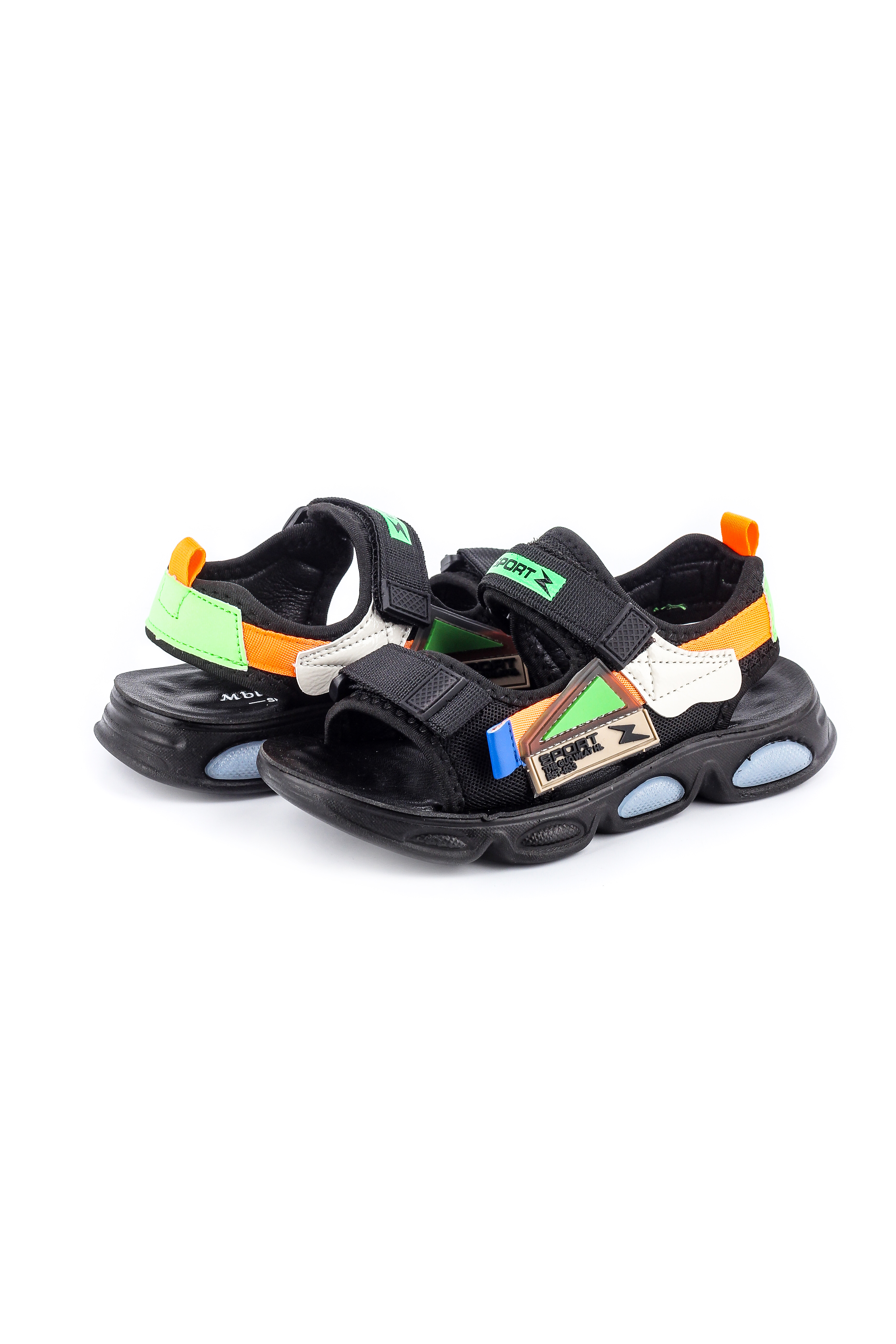

Сандалии Мышонок A28-3BLACK-L.GREEN черно-салатовый 36 2000903846116