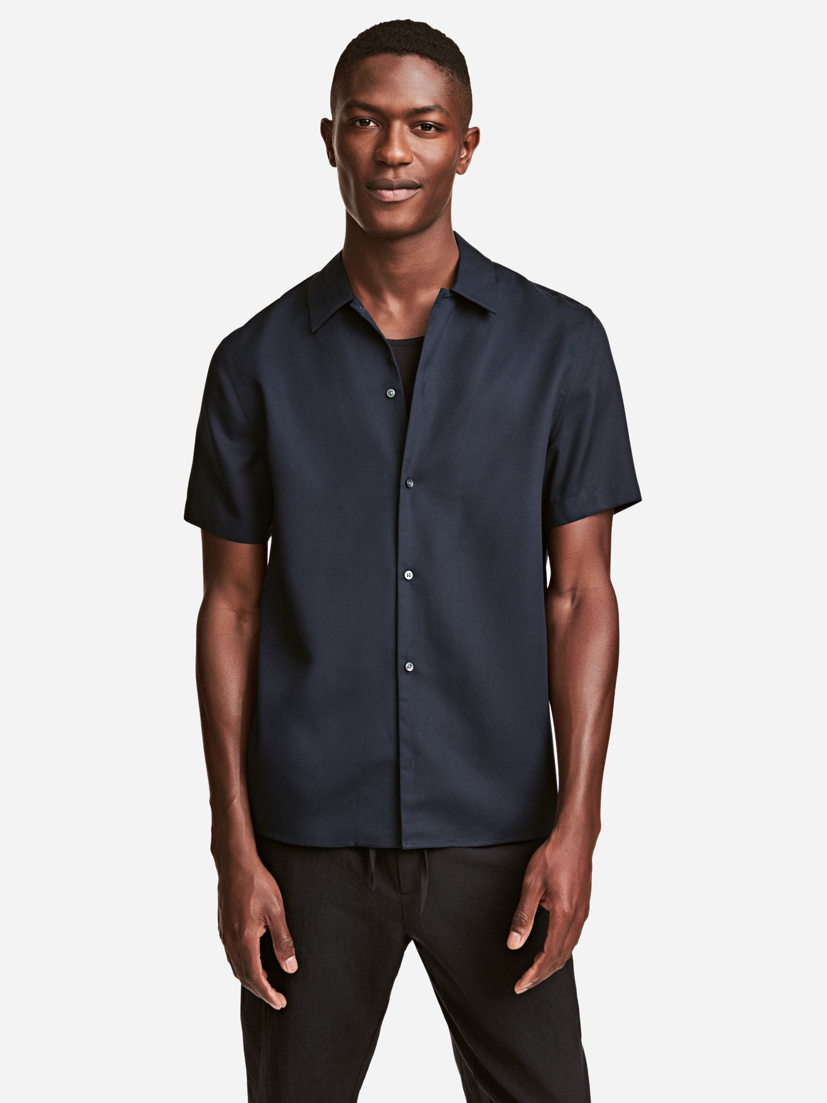 

Рубашка H&M 4779651  Темно-синяя, Рубашка H&M 4779651 S Темно-синяя