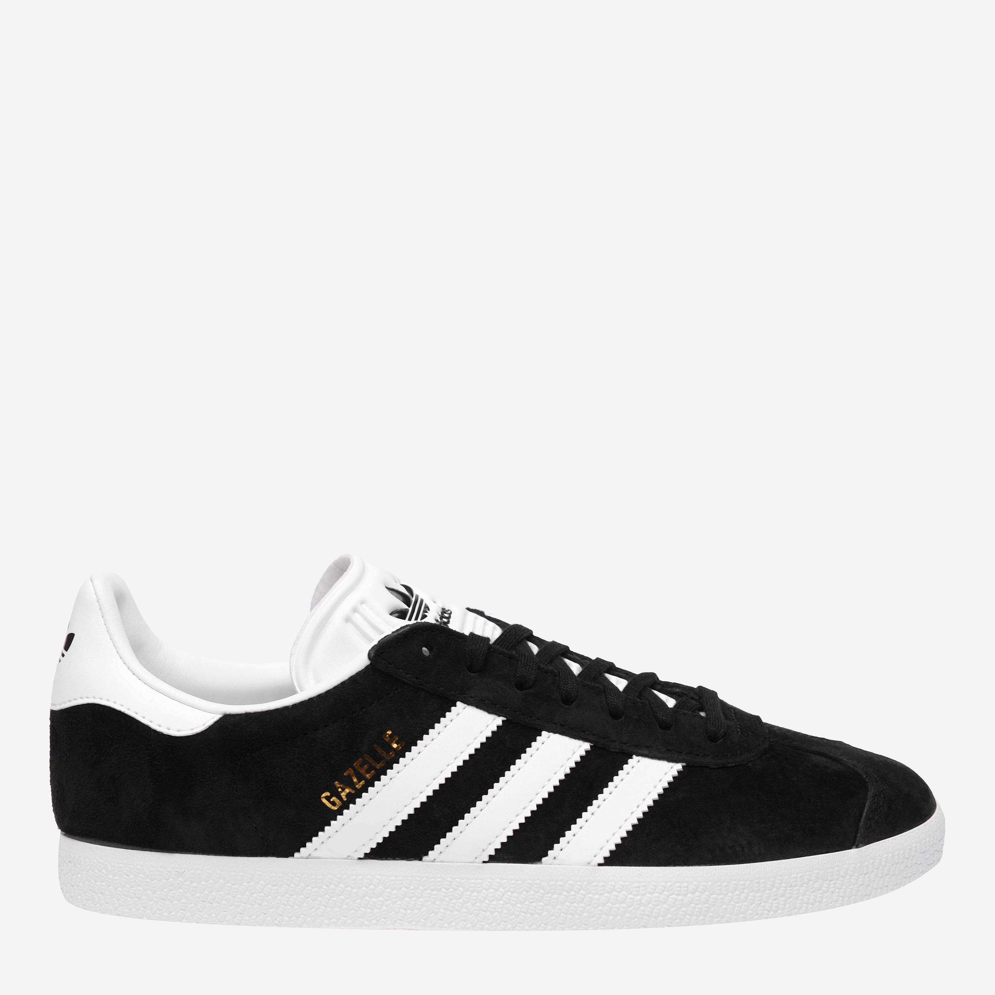 Акція на Чоловічі кеди низькі Adidas Gazelle BB5476 43.5 (9UK) 27.5 см Cblack/White/Goldmt від Rozetka