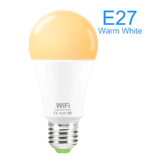 

Светодиодная лампочка E27 "Magic Home" Wi-Fi (тёплый белый цвет) 15 Вт (Streamlife)