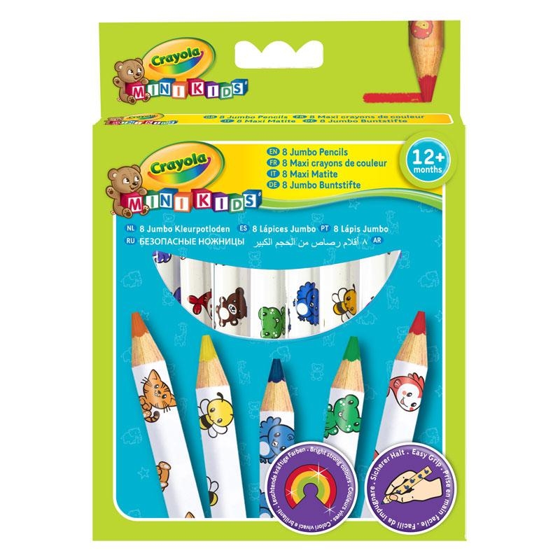 

8 кольорових олівців Crayola з червоного дерева (3678)