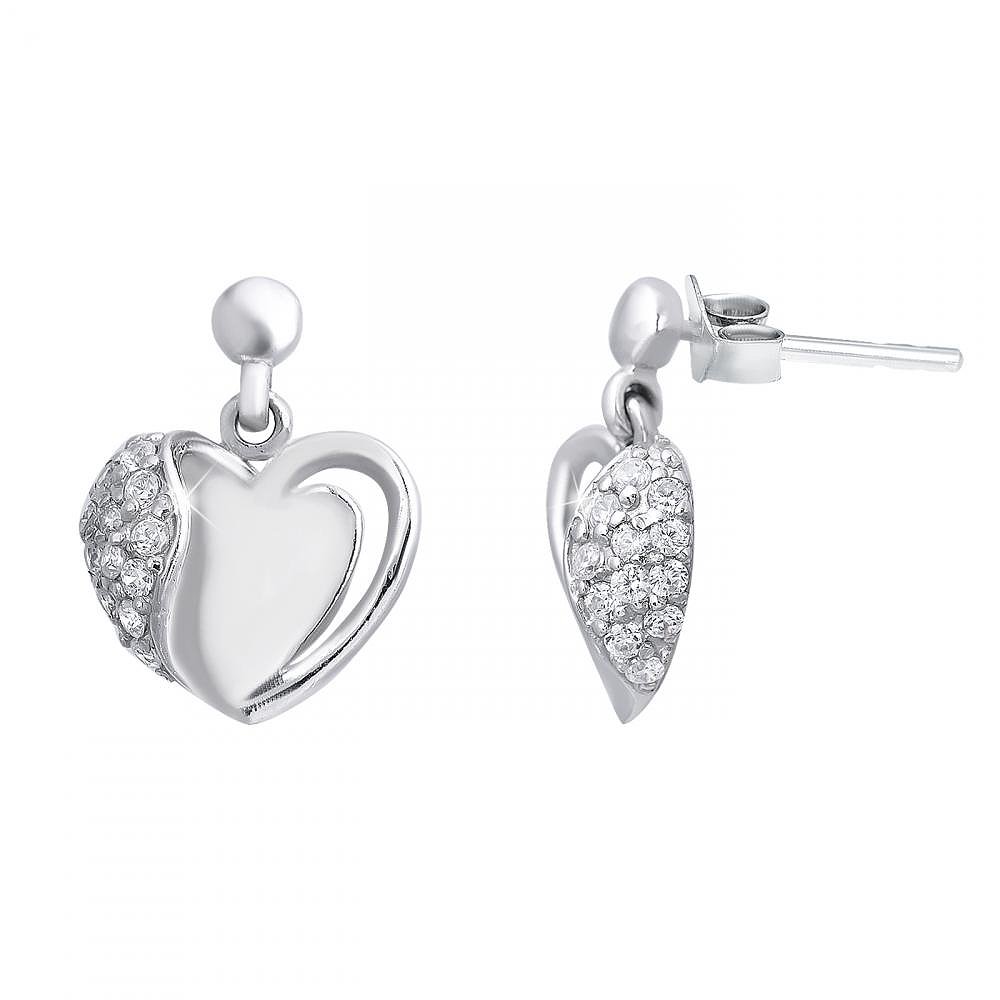 

Серьги из серебра с куб. циркониями 144236