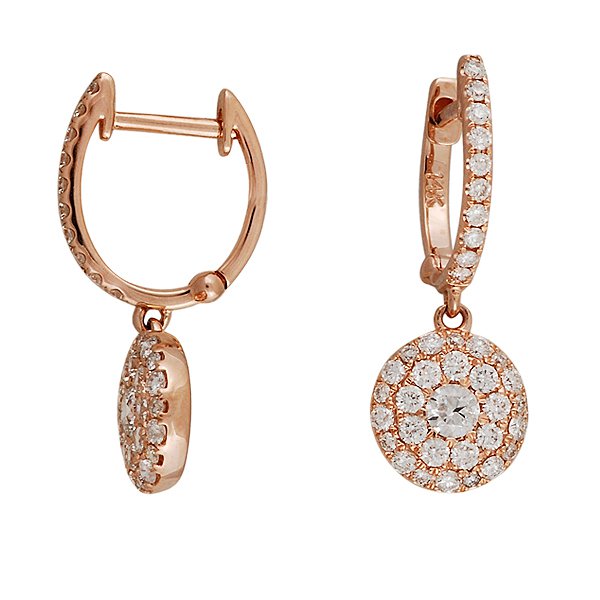 

Серьги из красного золота с бриллиантами 010858