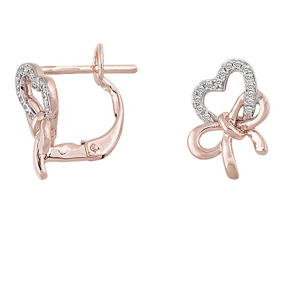 

Серьги из красного золота с бриллиантами 046625