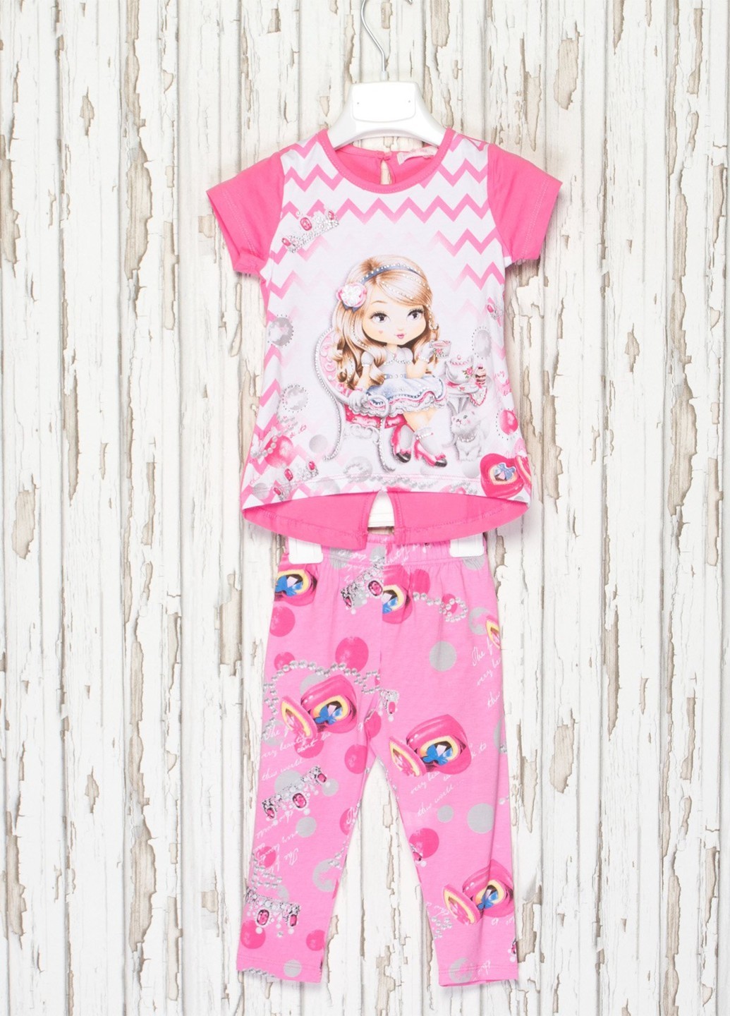 

Комплект для девочки Emma girl Eg0103 74-80 Розовый/белый