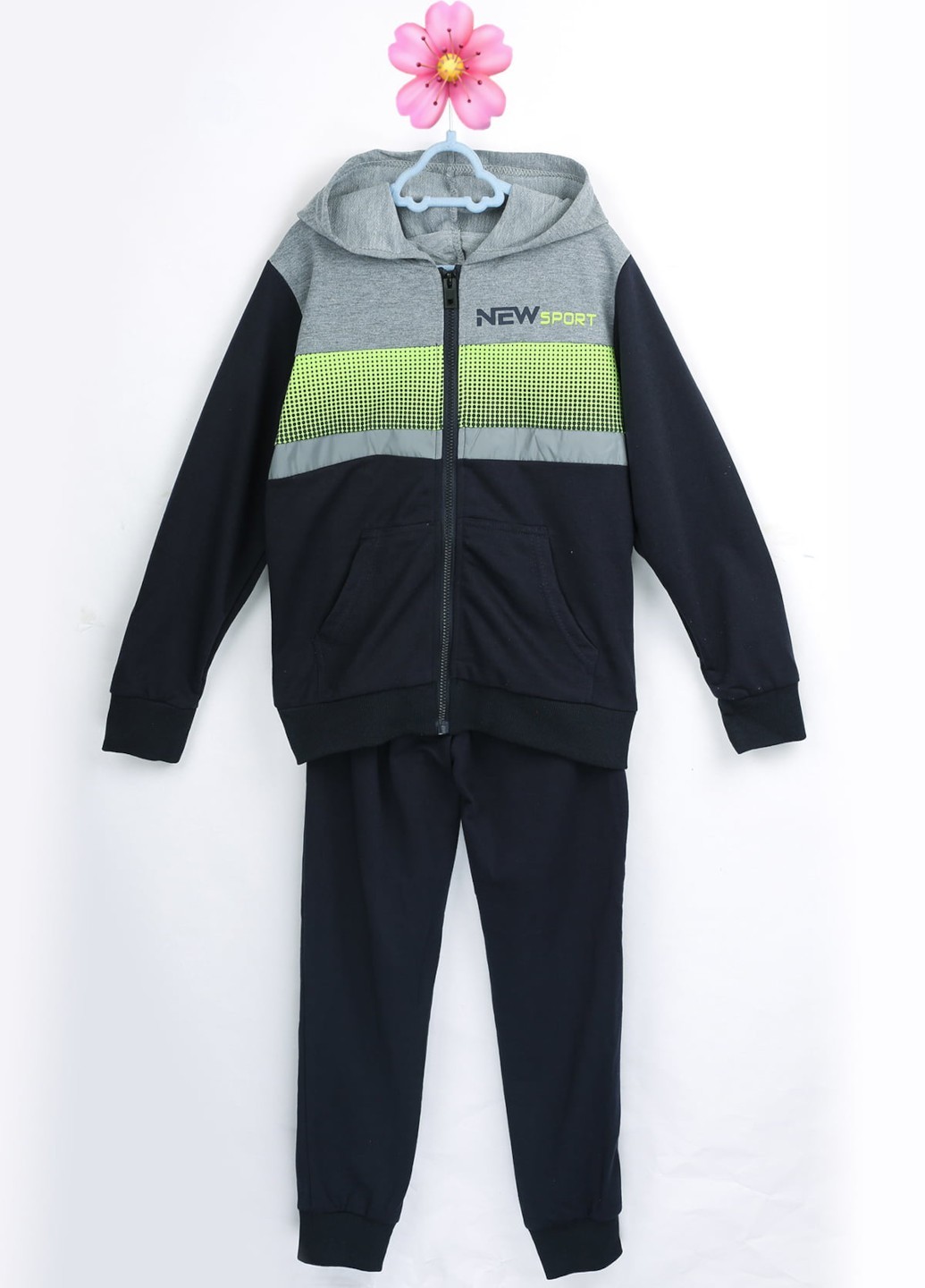 

Спортивный костюм для мальчика A-fashion Af0126 140-146 Серый/Черный