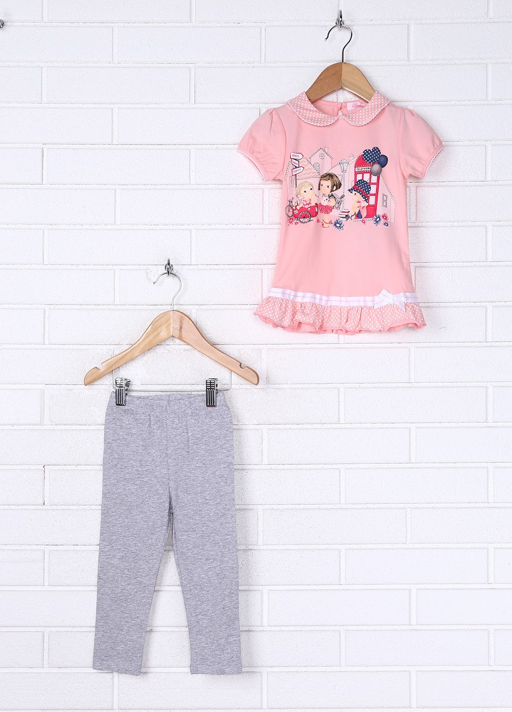 

Комплект для девочки Emma girl Eg0101 74-80 Розовый/серый