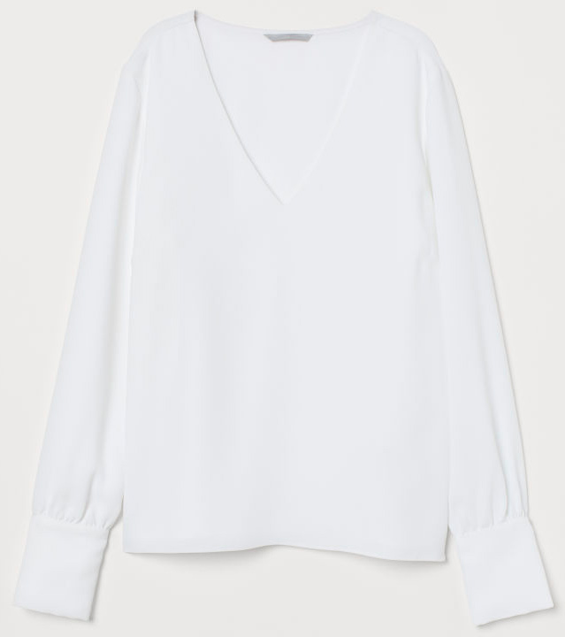 

Блузка H&M 3hm06100039 40 Белая