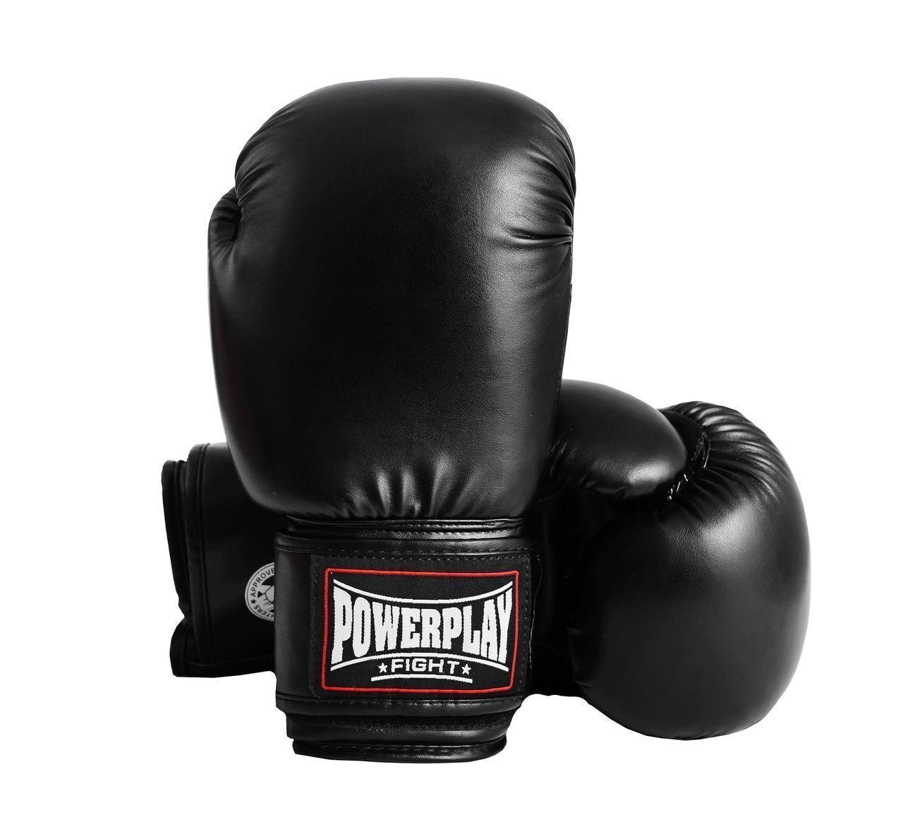 

Боксерські рукавиці PowerPlay 3004 12 унцій Чорні