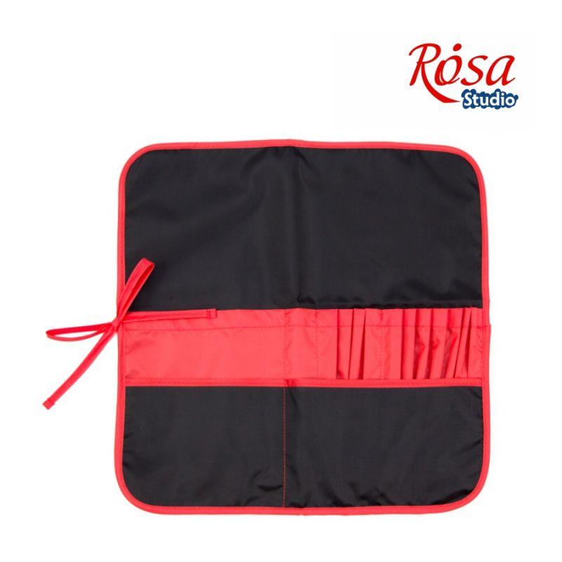 

Пенал для кистей Rosa 37x37см ткань чёрный+красный 4823086703445