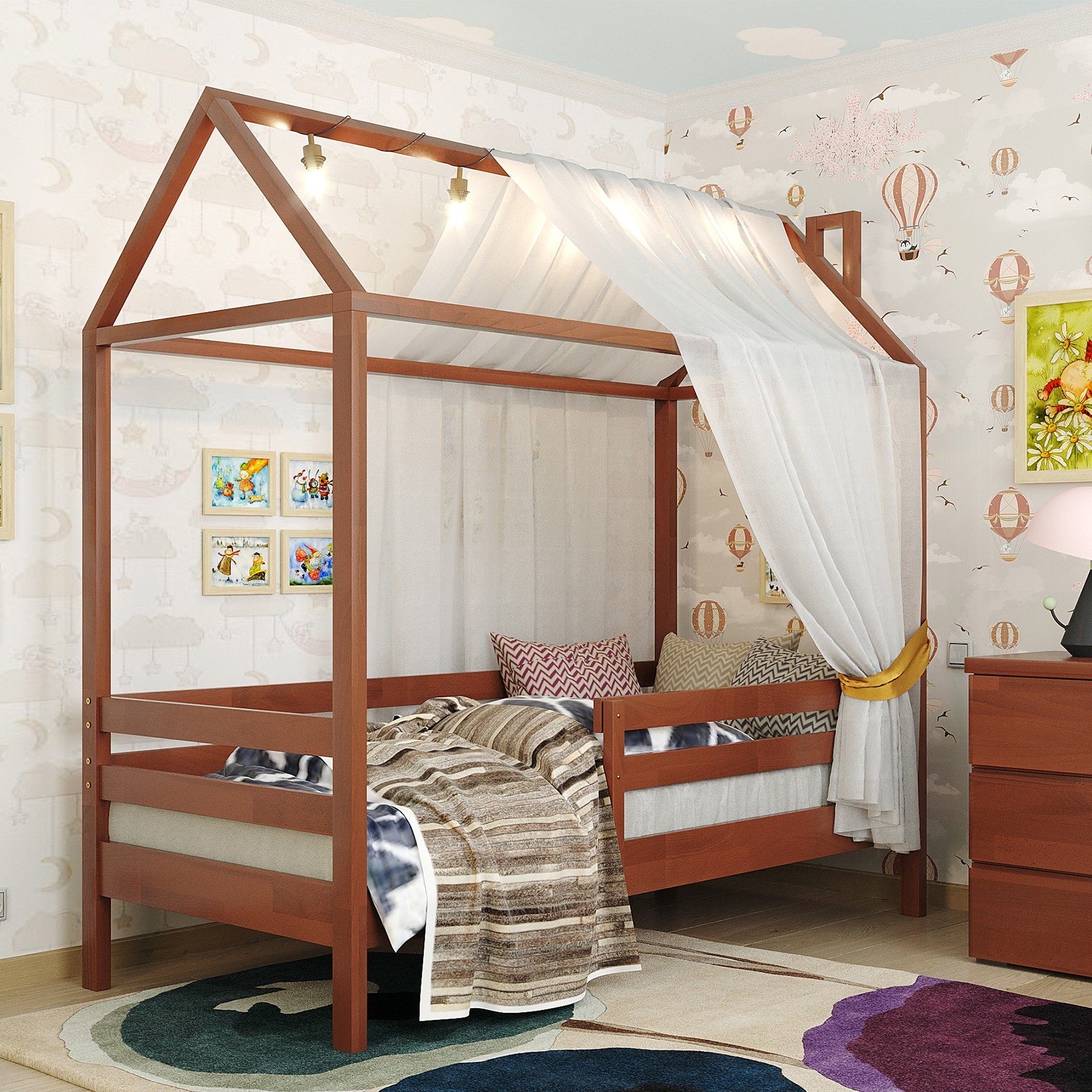 

Детская кровать Домик Джерри (Arbor Drev) Яблоня локарно 80х190 см 71146_7