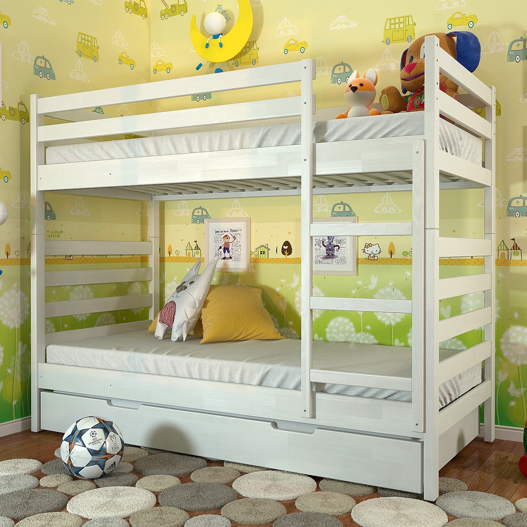 

Детская кровать Рио трансформер (Arbor Drev) Белая 80х200 см 71151_14