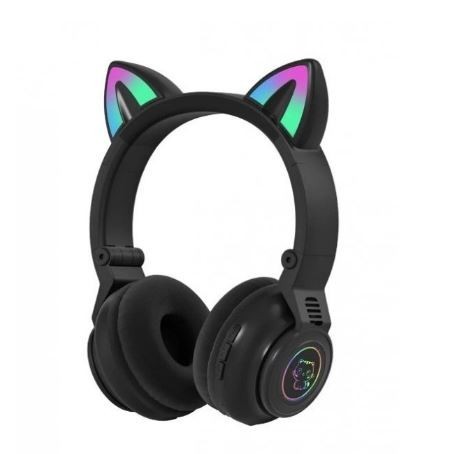 

Беспроводные Bluetooth наушники Кошачьи ушки STN-26 Cat Ear (Черный)