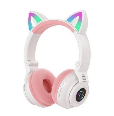 

Беспроводные Bluetooth наушники Кошачьи ушки STN-26 Cat Ear (Белый)