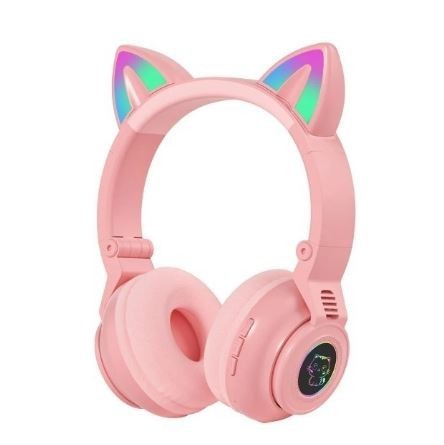 

Беспроводные Bluetooth наушники Кошачьи ушки STN-26 Cat Ear (Розовый)
