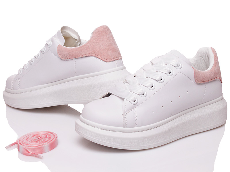 

Женские кеды деми Violeta 20-657 white-pink Белый С Розовым р.38 (24,5 см.)