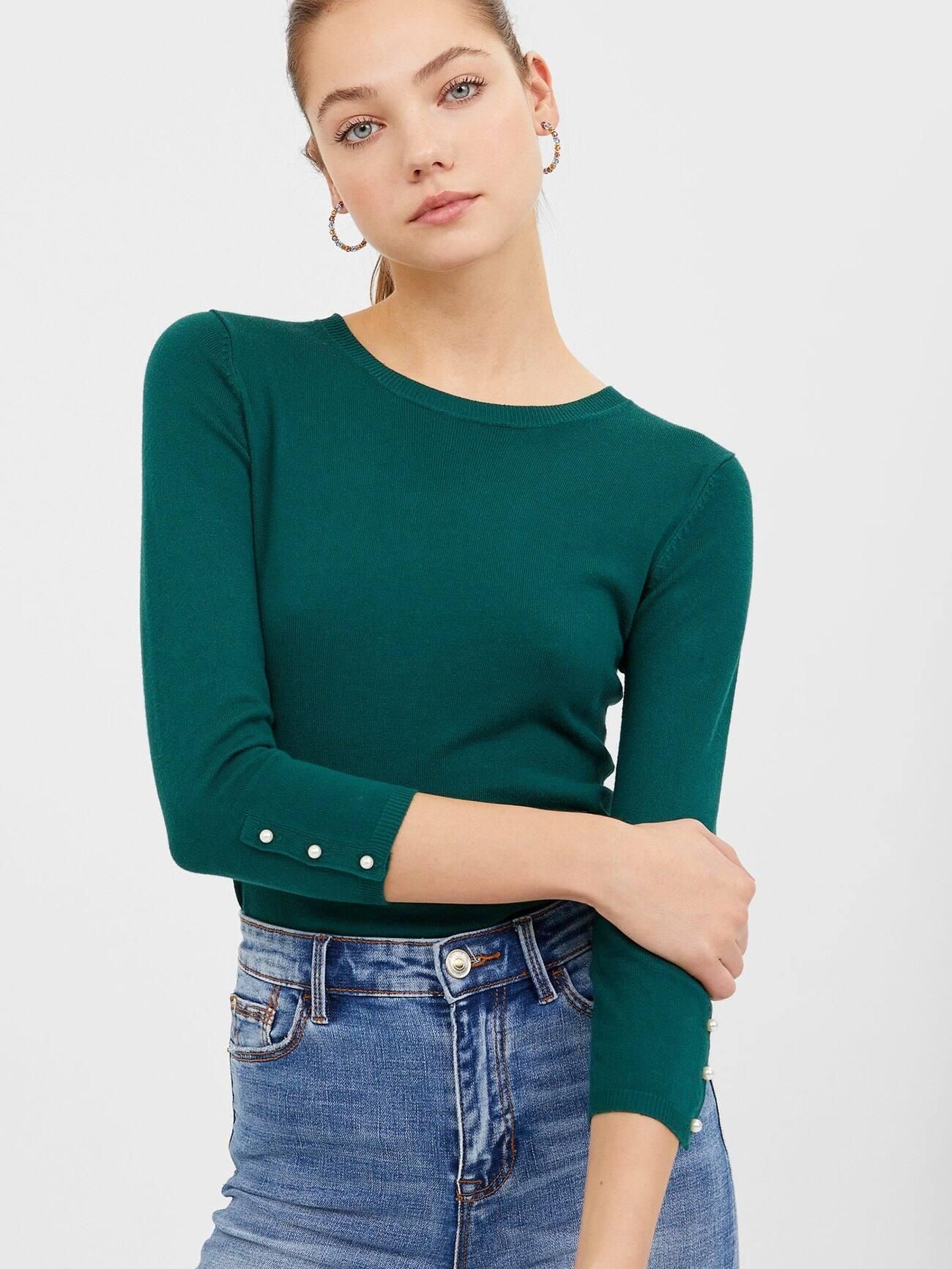 

Джемпер Stradivarius 1515/713/531-ACUZ M Изумрудный