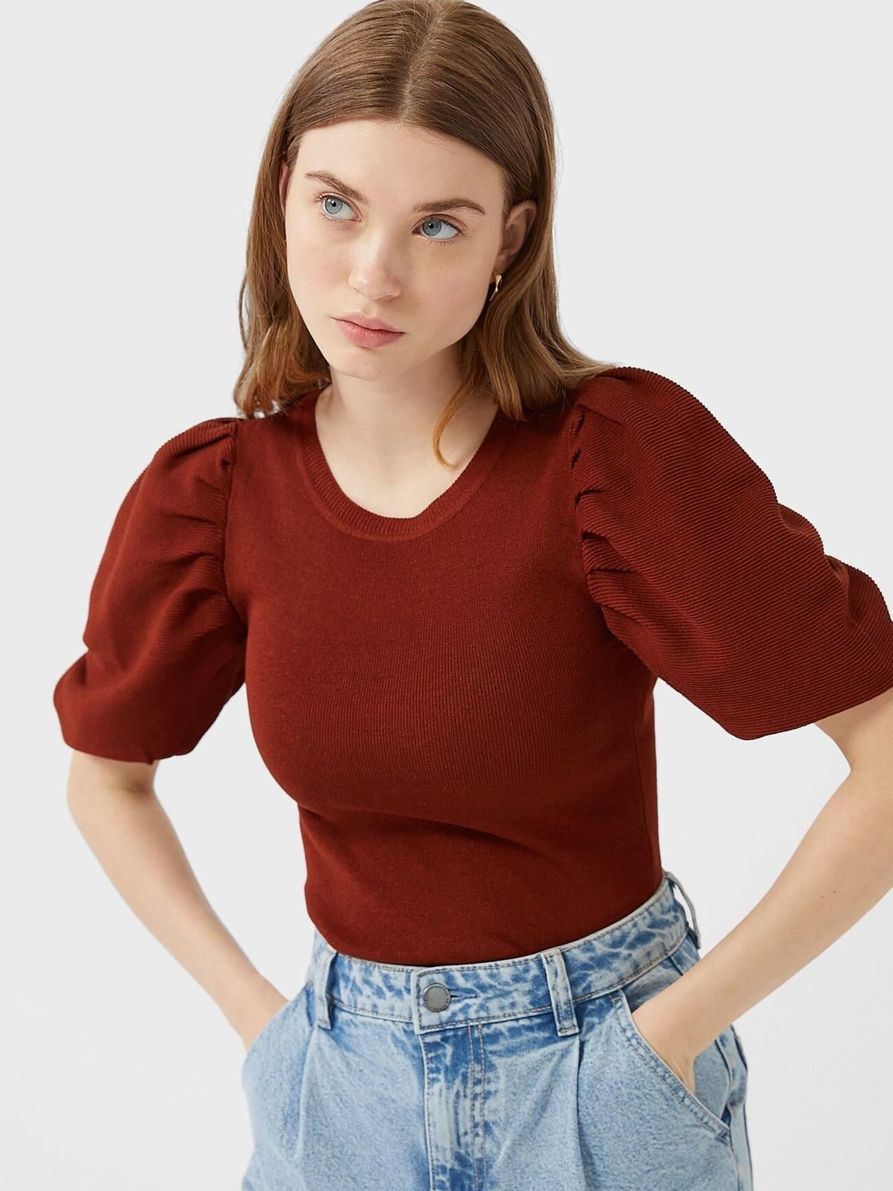 

Топ Stradivarius 1565/965/413-ACVE M Коричневый (DD3000003493059_SZ01565965413030)